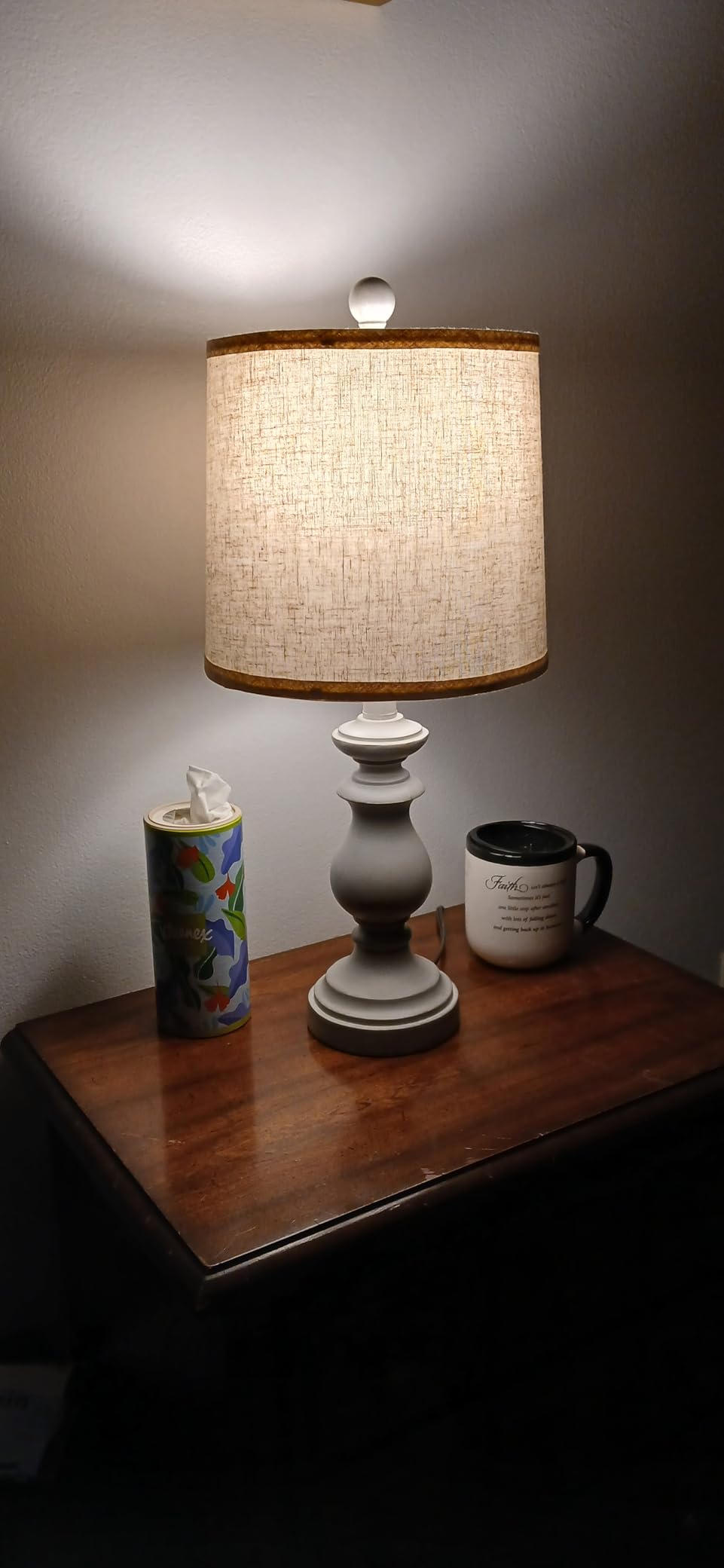 Traditional Table Lamp Set of 2, Rustic Farmhouse Table Lamps for Living Room Bedroom, 22