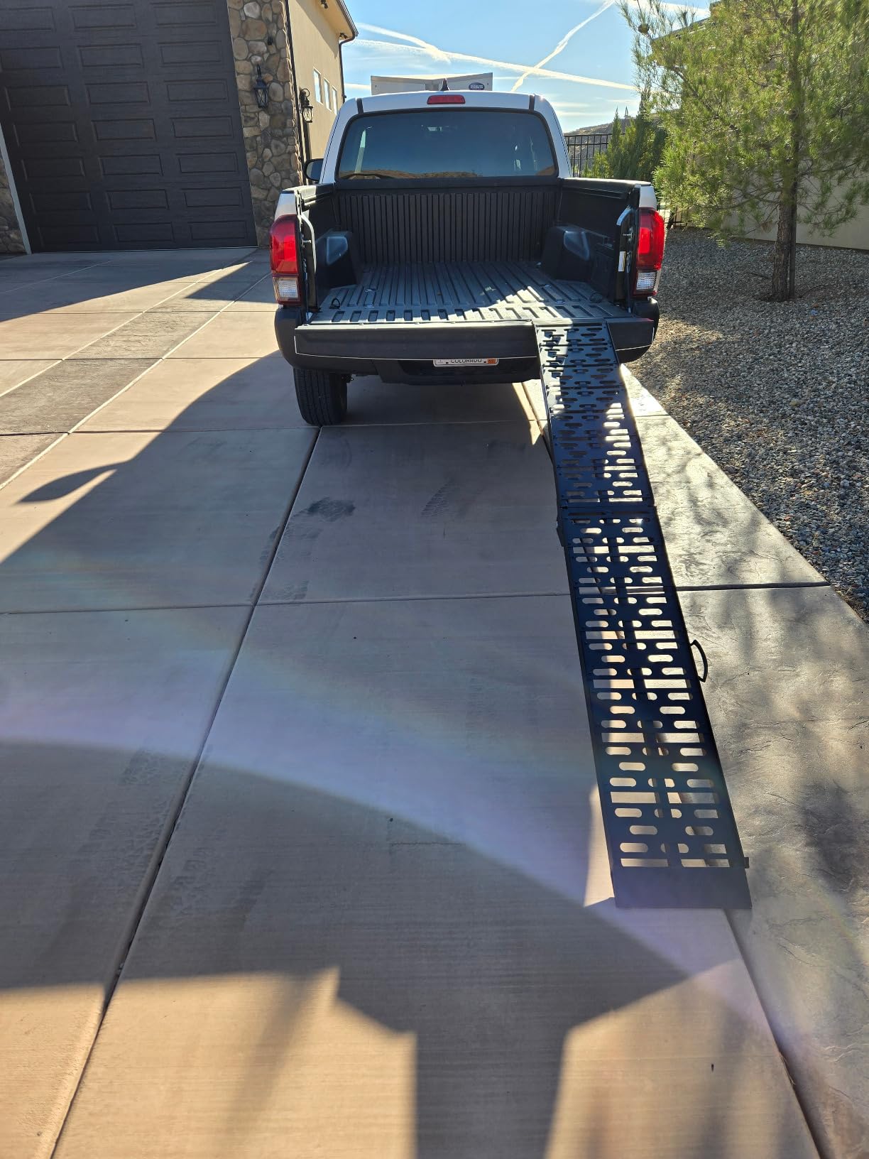 1 Pc of Motorcycle Ramp, 7.5ft Ramps for Trucks, 750LBS Capacity Shed Ramp for Loading Motorcycles, Dirt Bikes, Scooters customer photo 2