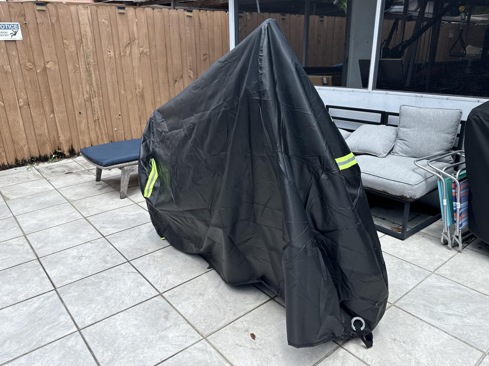 Zacro 420D Heavy Duty Motorcycle Cover, Waterproof Outdoor All Weather UV Dust Snow Proof, Universal Fit for Harley Honda Yamaha Suzuki Scooter Dirt Bike customer photo 1
