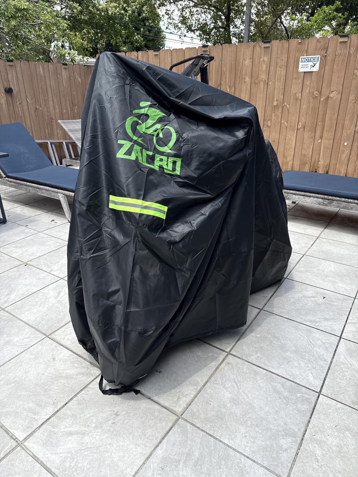 Zacro 420D Heavy Duty Motorcycle Cover, Waterproof Outdoor All Weather UV Dust Snow Proof, Universal Fit for Harley Honda Yamaha Suzuki Scooter Dirt Bike customer photo 2