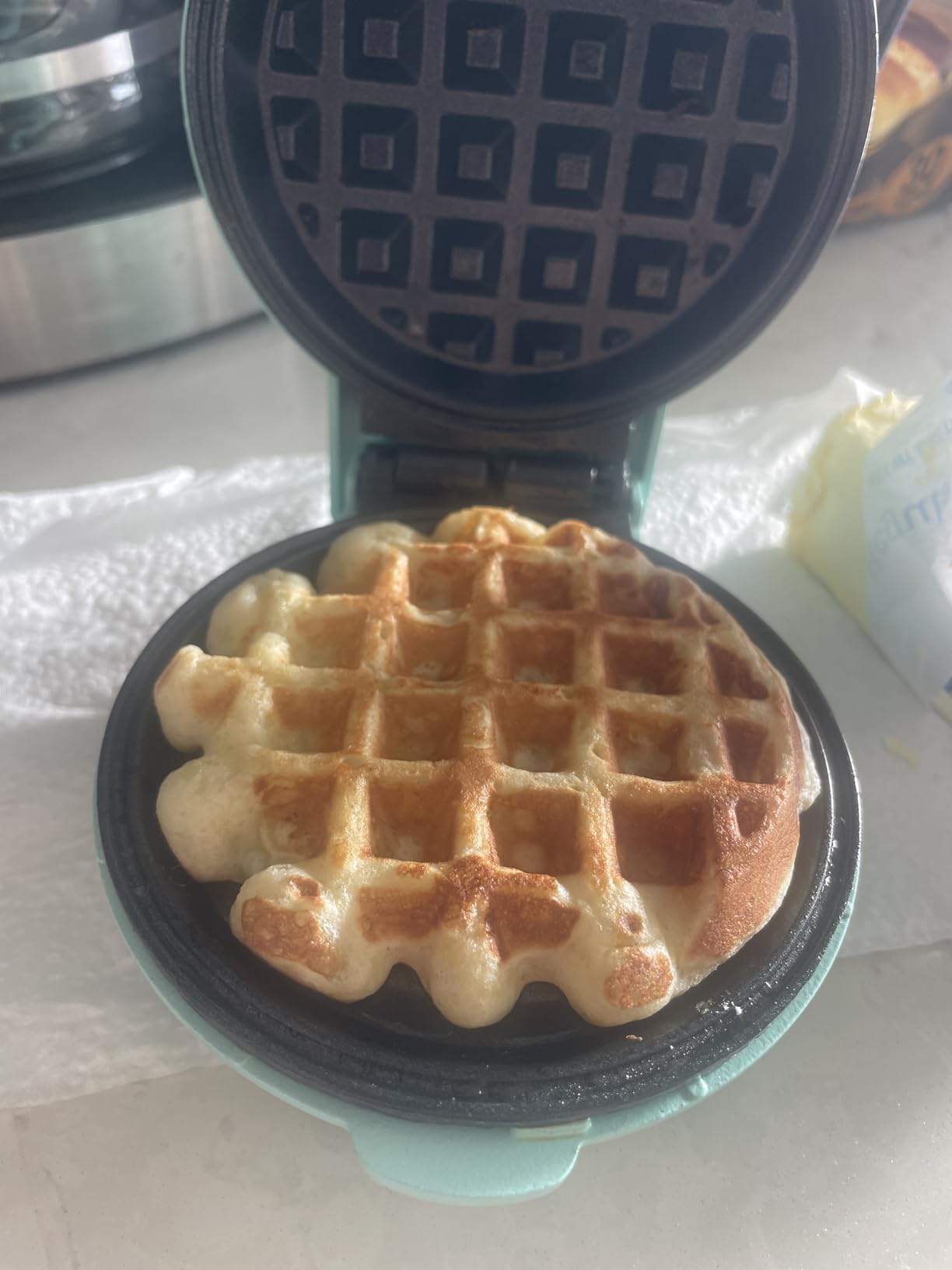 CROWNFUL Mini Waffle Maker, 4