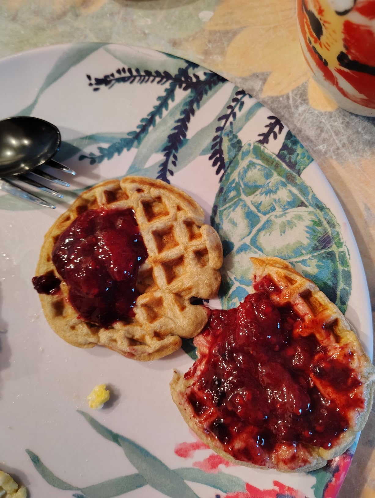 CROWNFUL Mini Waffle Maker, 4