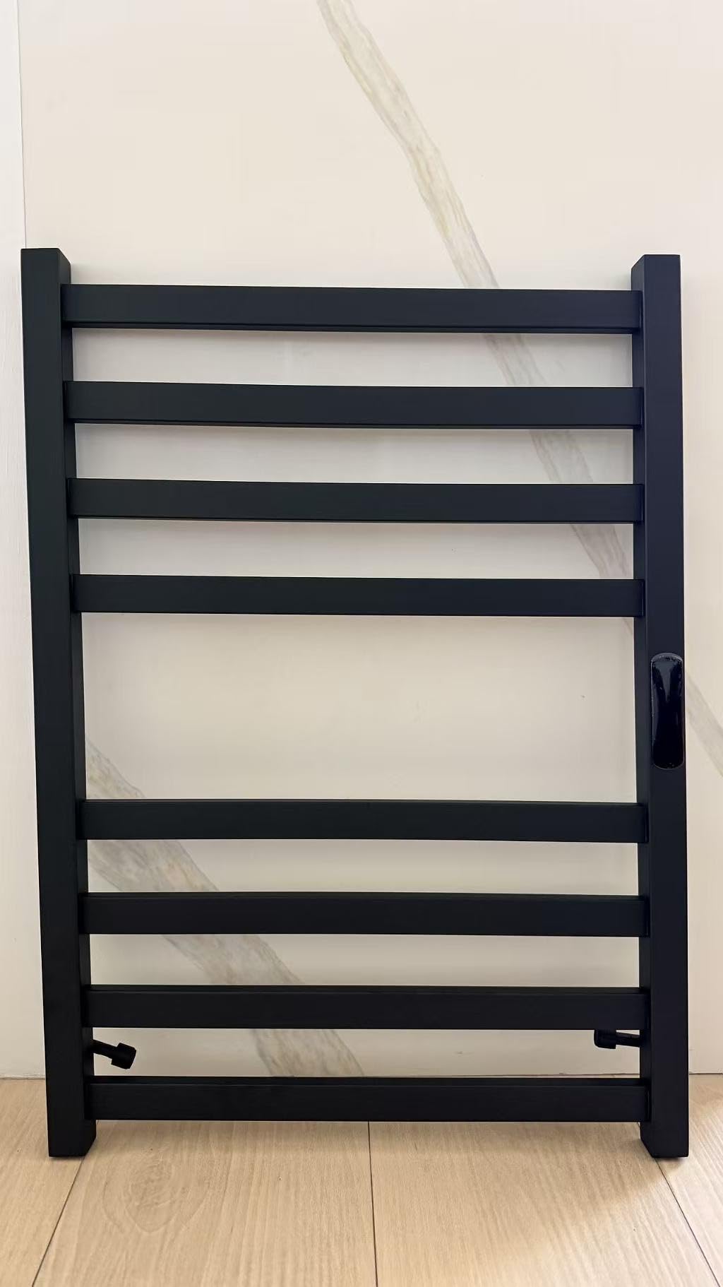 Towel Warmer Matte Black Heated Towel Rack for Bathroom | Electric Towel Dryer Rack with Temperature Control Plug-in/Hardwired heated towel rack with 304 stainless steel customer photo 1