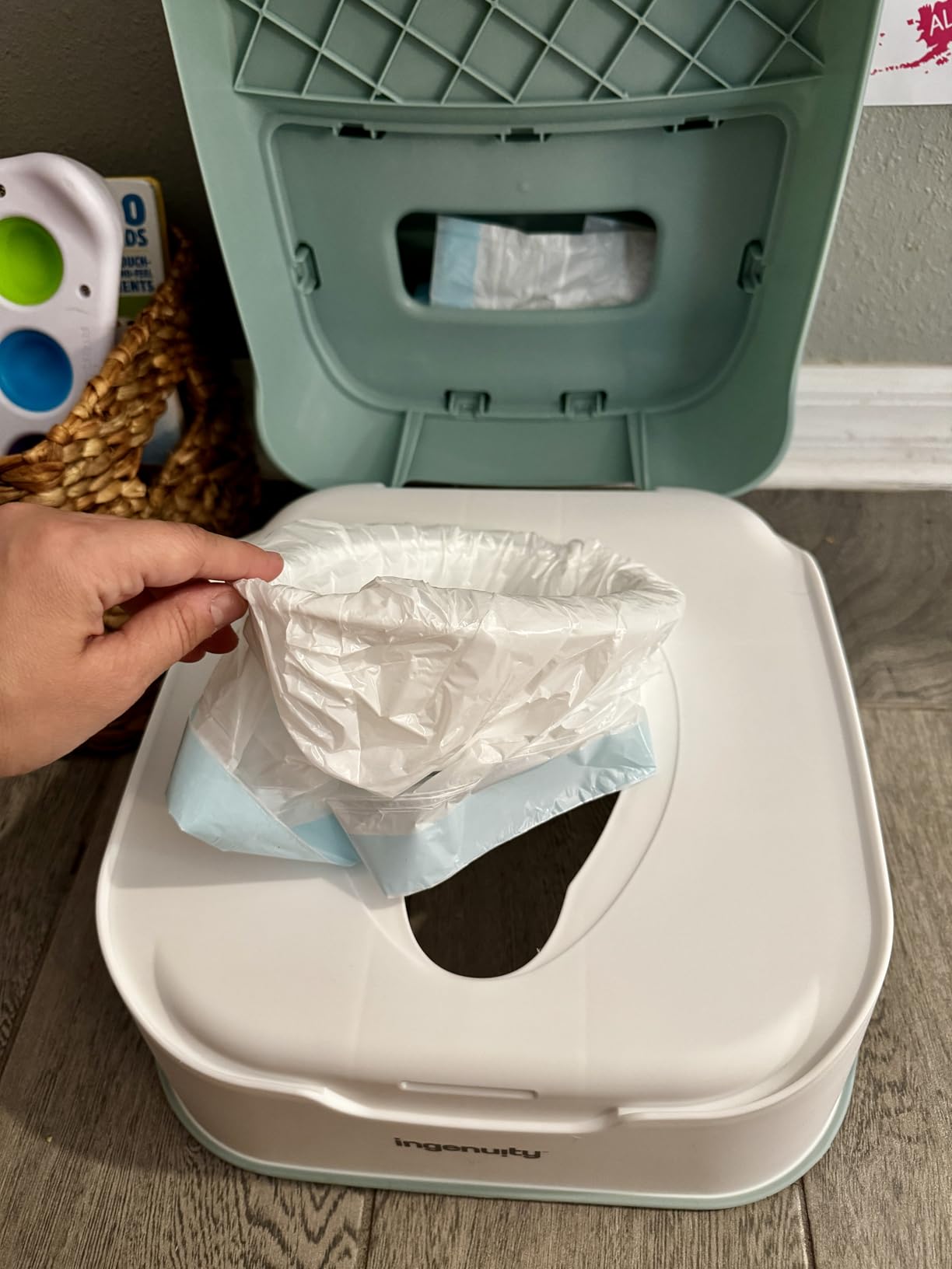 Ingenuity Prepare to Potty 3-in-1 System - Potty Training Toilet, Topper, Step Stool, Easy Setup, For Toddlers Ages 18 Months+ customer photo 2