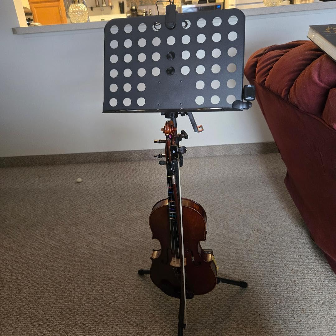 Sheet Music Stand with Light and Phone Holder, 57