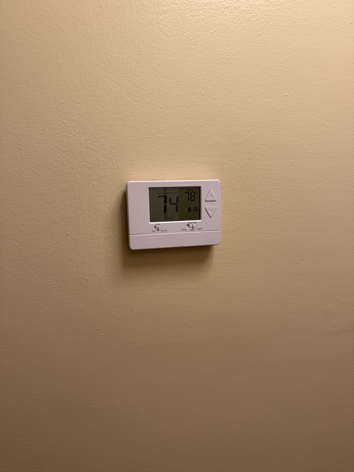 NonProgrammable Thermostat for Home, Digital Energy-Saving Thermostat, Single-Stage Systems, 1 Heat/1 Cool, Easy DIY Install, White Backlight customer photo 2