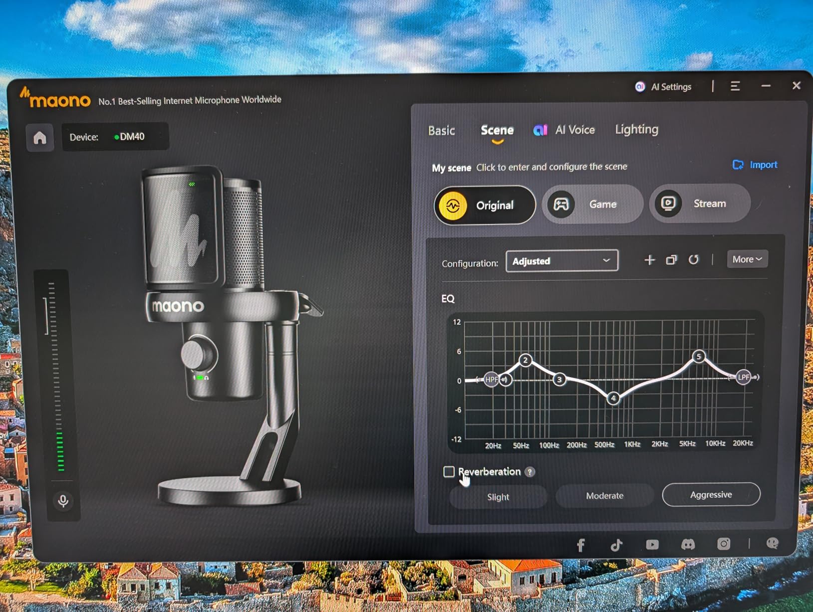 MAONO Wireless Microphone for PC, Gaming Streaming Condenser Mic with Software AI Voice Change, 3-Level Noise Cancellation, Custom EQ, Gain Control USB Mic for Podcast Recording (DM40-Black) customer photo 2