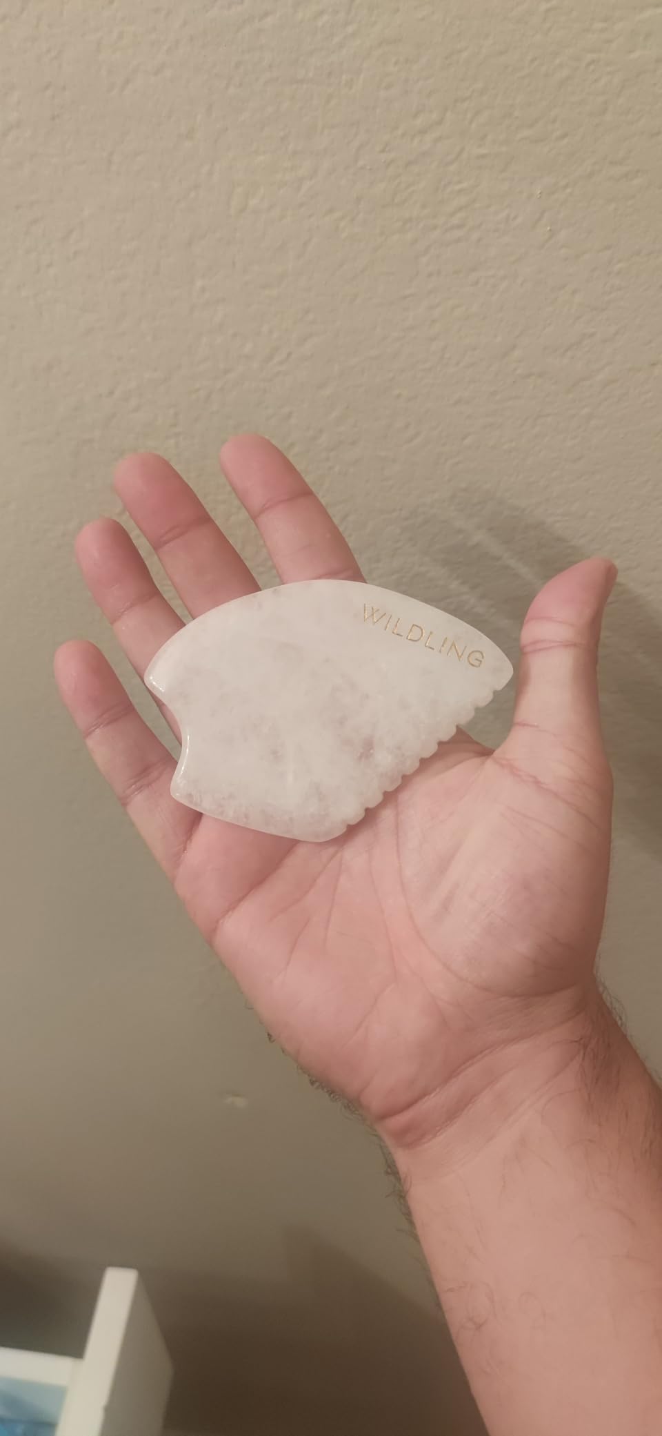 Empress Jade Gua Sha Facial Stone | Facial Massage Stone to Lift, Plump, Tone + Sculpt | Patented Design Crafted with 100% Authentic Bian Stone customer photo 1