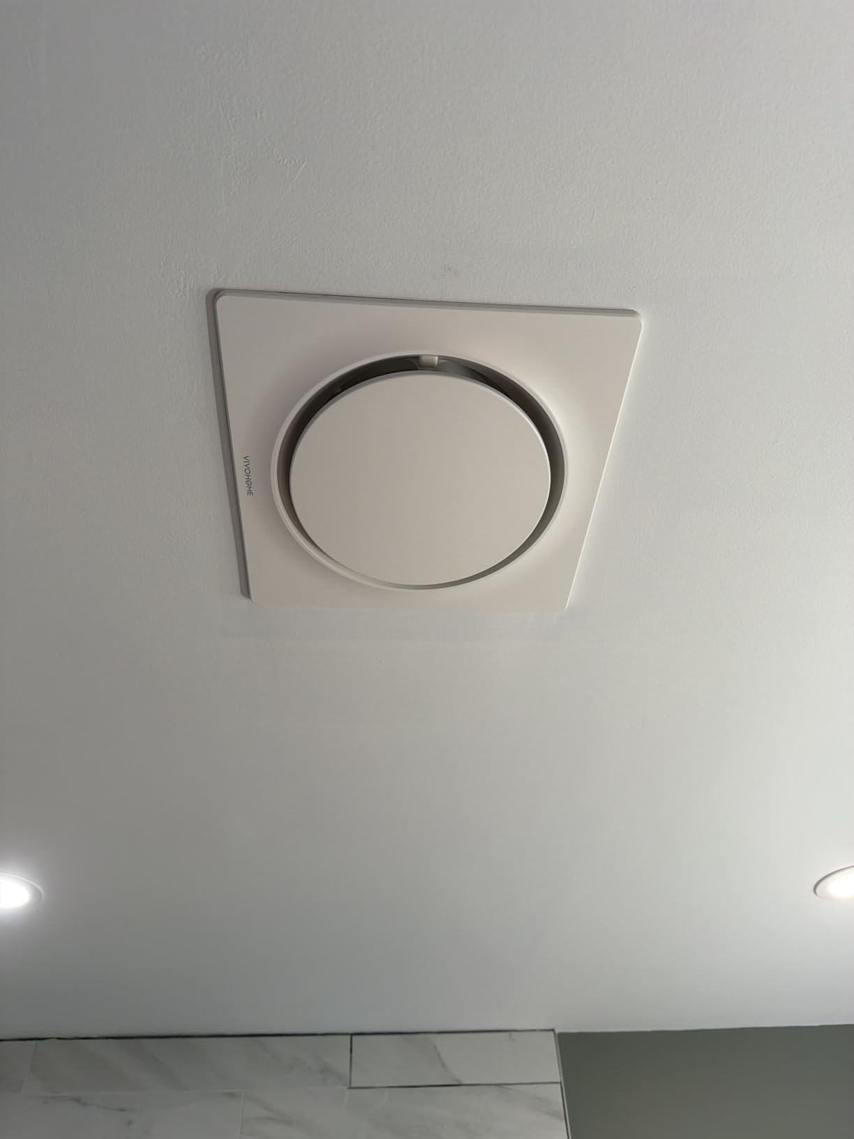 VIVOHOME EC Motor Bathroom Exhaust Fan with Humidity Sensor, 160-110-50CFM, Energy-Saving AutoFlow, 10.2-inch Ceiling Retrofit Bath Fan, No Attic Access Needed customer photo 2