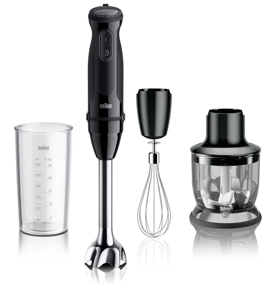 Braun MQ50202M MultiQuick Vario 5 Handheld Blender - 21-Speed Stick with Turbo Boost, Stainless Steel Blades, EasyClick System, 500W, Chopper, Whisk, Masher - Immersion Blender for Smoothies customer photo 1