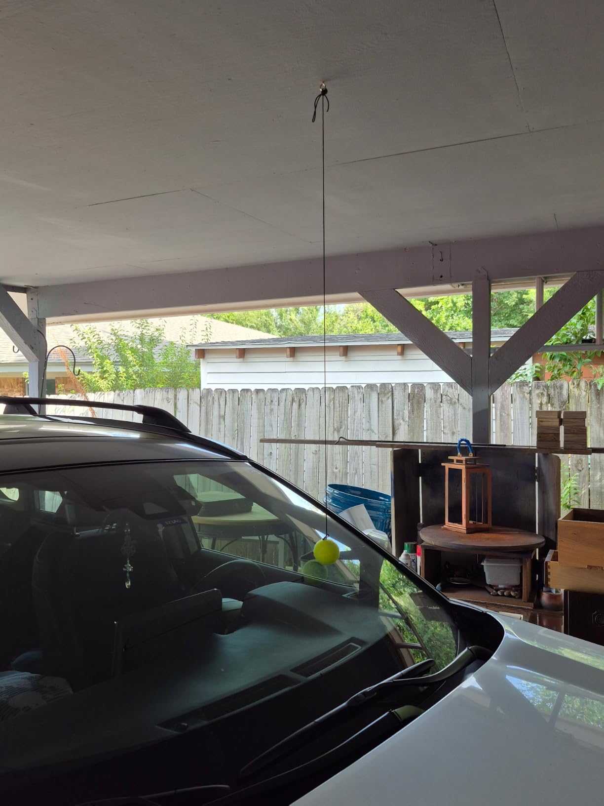 SARDVISA Garage Tennis Ball Parking Aid, Non-Elastic String Parking Guide | Adjustable Buckle, Garage Car Stop Indicator, Easy Ceiling Installation, Resists Stretching for Long-Term Accuracy customer photo 1