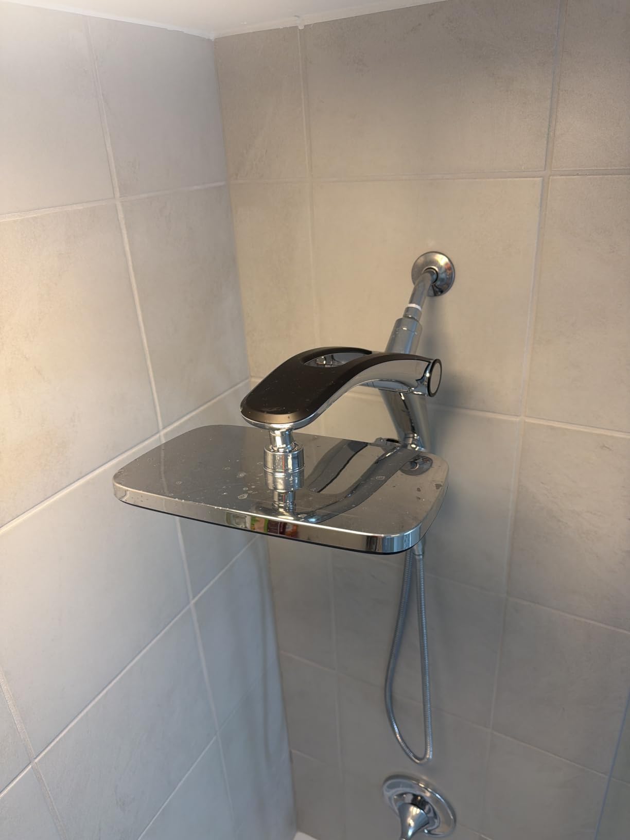 Rain Shower Head with Filtered Handheld High Pressure Rainfall Shower Heads with Handheld Spray Combo Adjustable One-Piece Stand Dual Shower Head Built-in Magnetic Docking and Power Jets customer photo 1