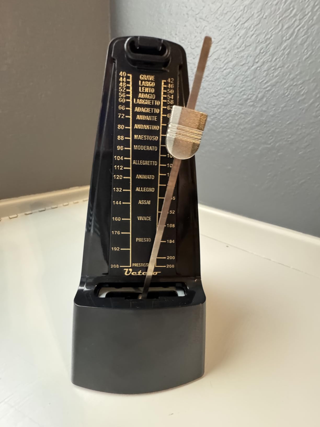 Ueteto Mechanical Metronome Black/Loud Sound Piano Drum Violin Guitar customer photo 1