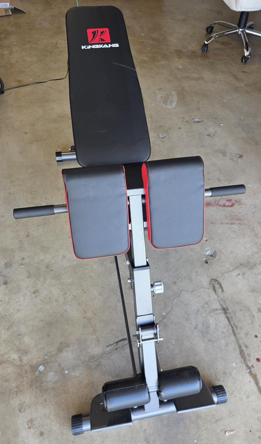 K KINGKANG Weight Bench, Load 1000LBS Roman Chair for Home Gym customer photo 2
