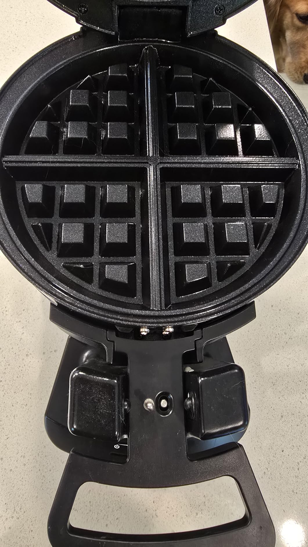 Cuisinart Double Flip Belgian Waffle Maker, Stainless Steel, 1400W | Double flip waffle iron with nonstick plates, ready indicator lights & adjustable browning, WAF-F40NAS customer photo 2