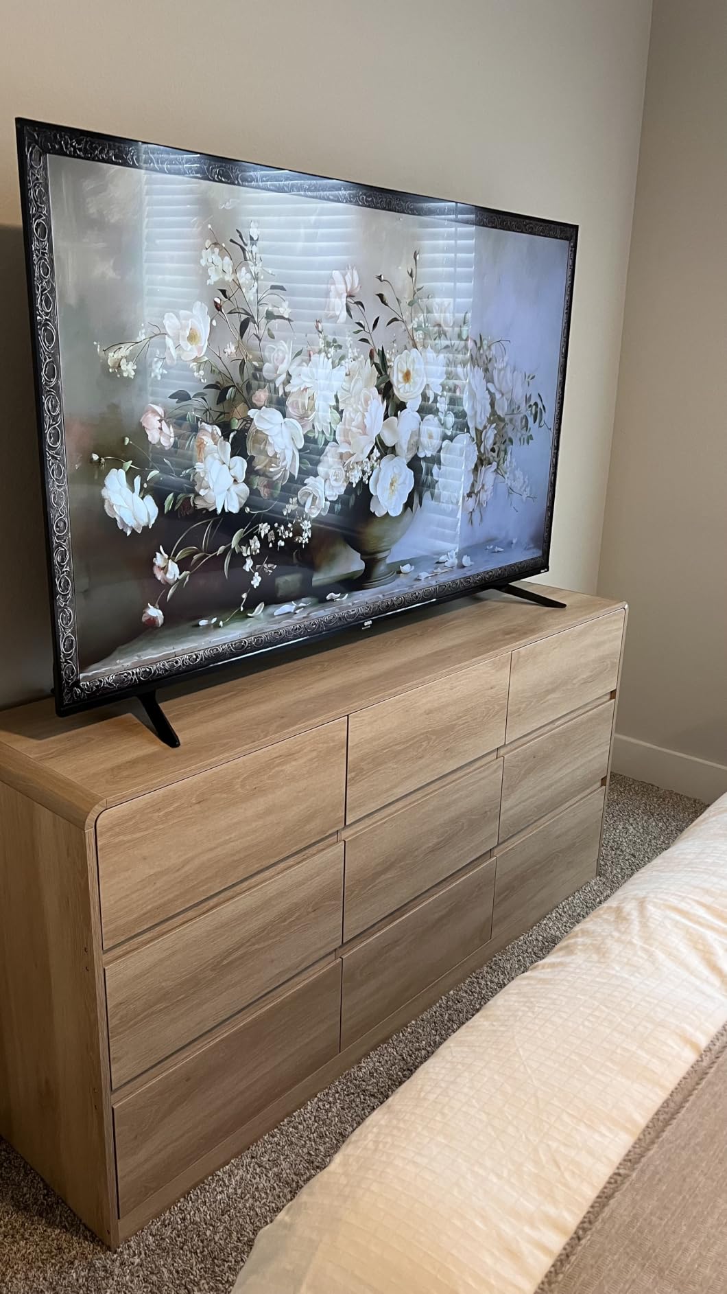 Tall Dresser for Bedroom with 6 Drawers, 49.2