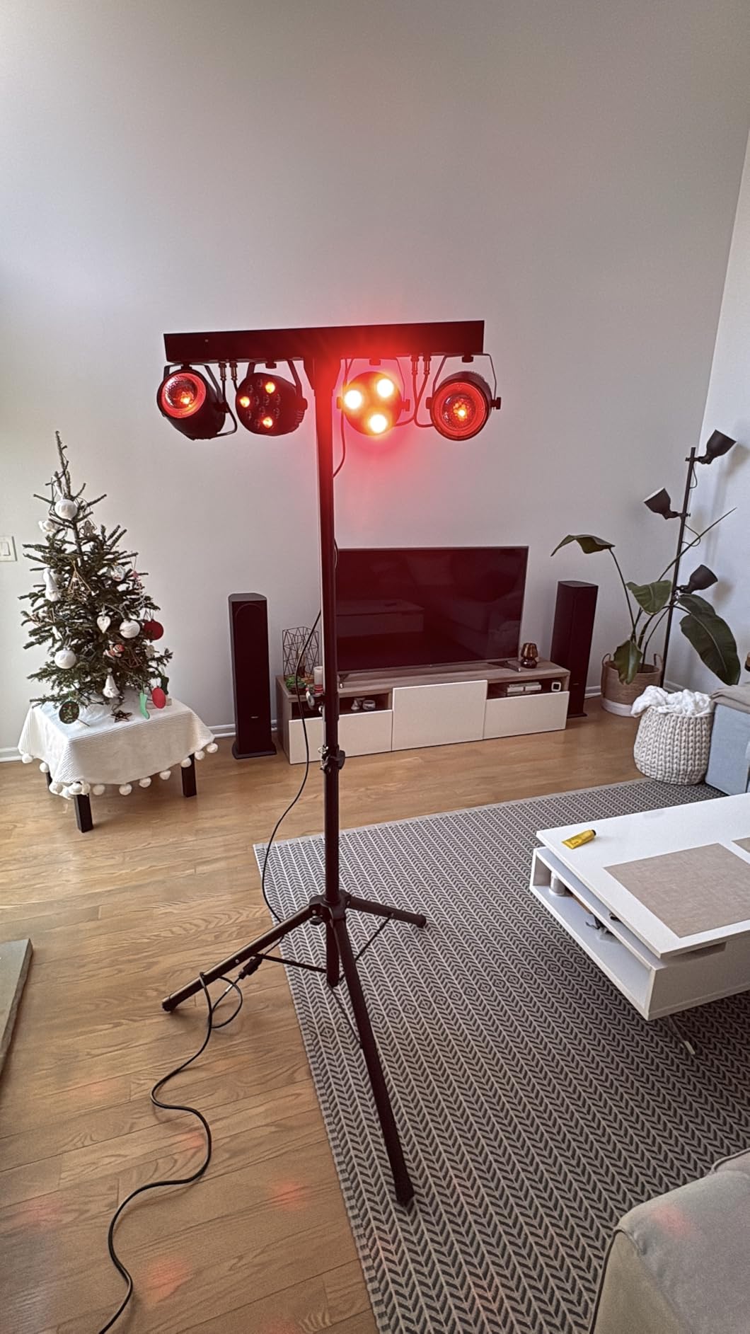 Telbum DJ Disco Lights with Stand, Professional LED Party Light Set, DJ Lighting System DMX512, Sound Activated Stage Lights Package for Gig Bar Wedding Live Band Club Booth Show Events customer photo 2