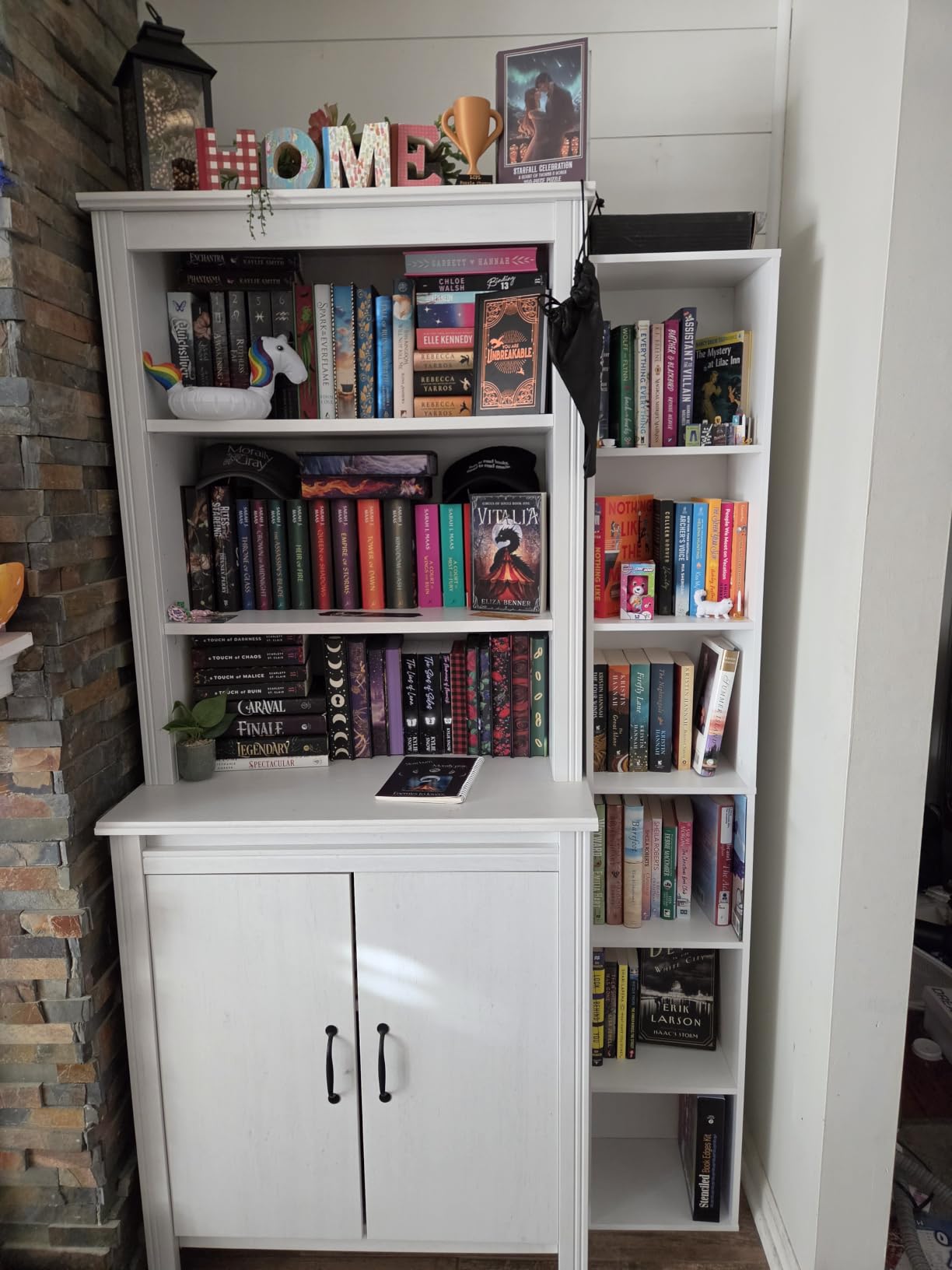 6-Tier Book Shelf, Floor Standing Open Bookcase, Wooden Display Storage Shelves with Anti-Tipping Device, 71