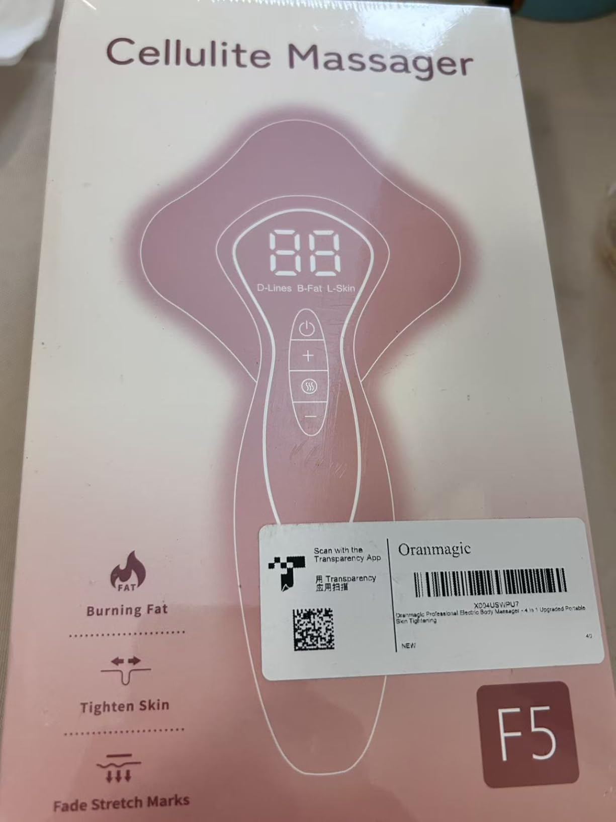 Professional Electric Body Sculpting Massager - 4 in 1 Upgraded Portable Skin Tightening with Heating for Belly, Waist, Arms, Buttocks, Legs, Gift for Man & Women (Pink) customer photo 1