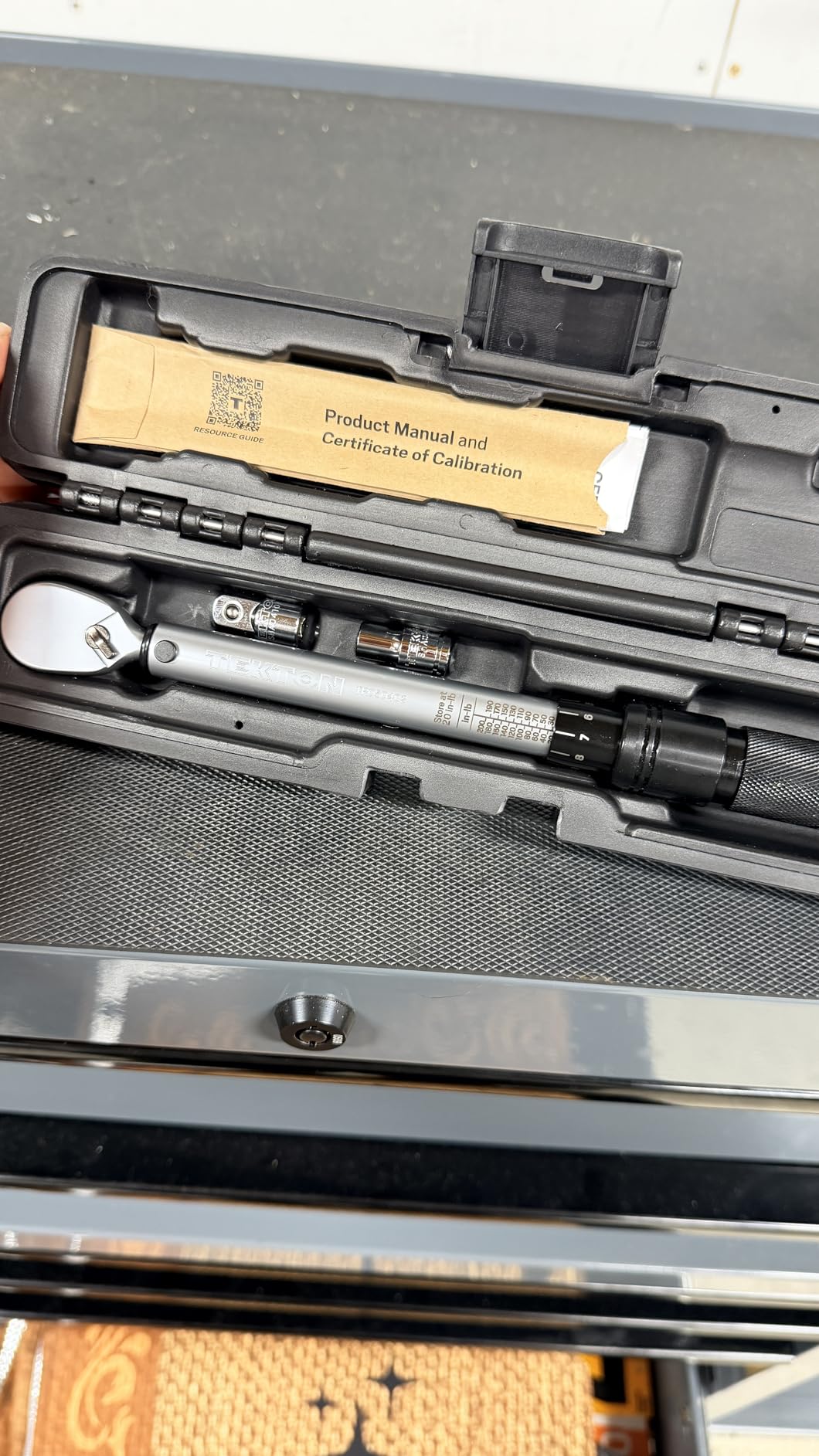 TEKTON 1/4 Inch Drive Micrometer Torque Wrench (TRQ50402) customer photo 1