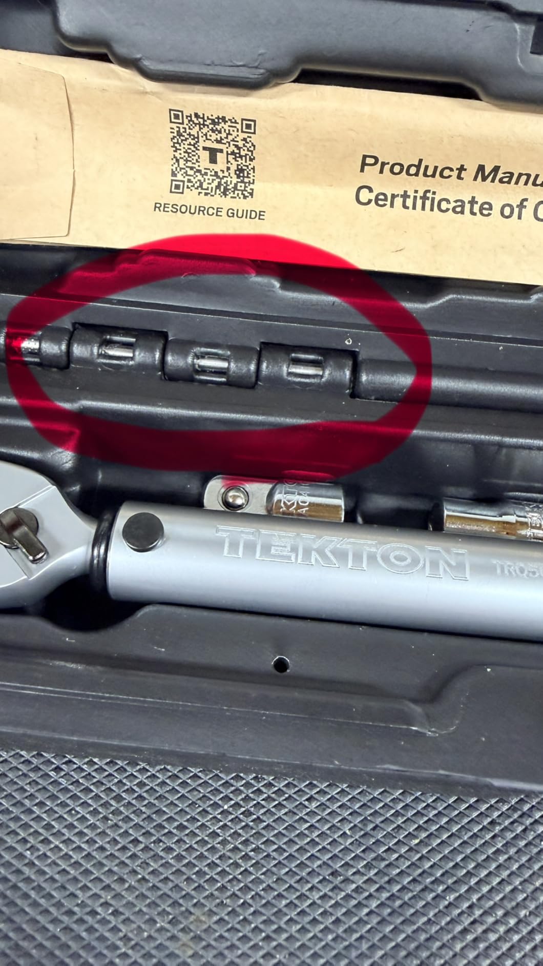 TEKTON 1/4 Inch Drive Micrometer Torque Wrench (TRQ50402) customer photo 2