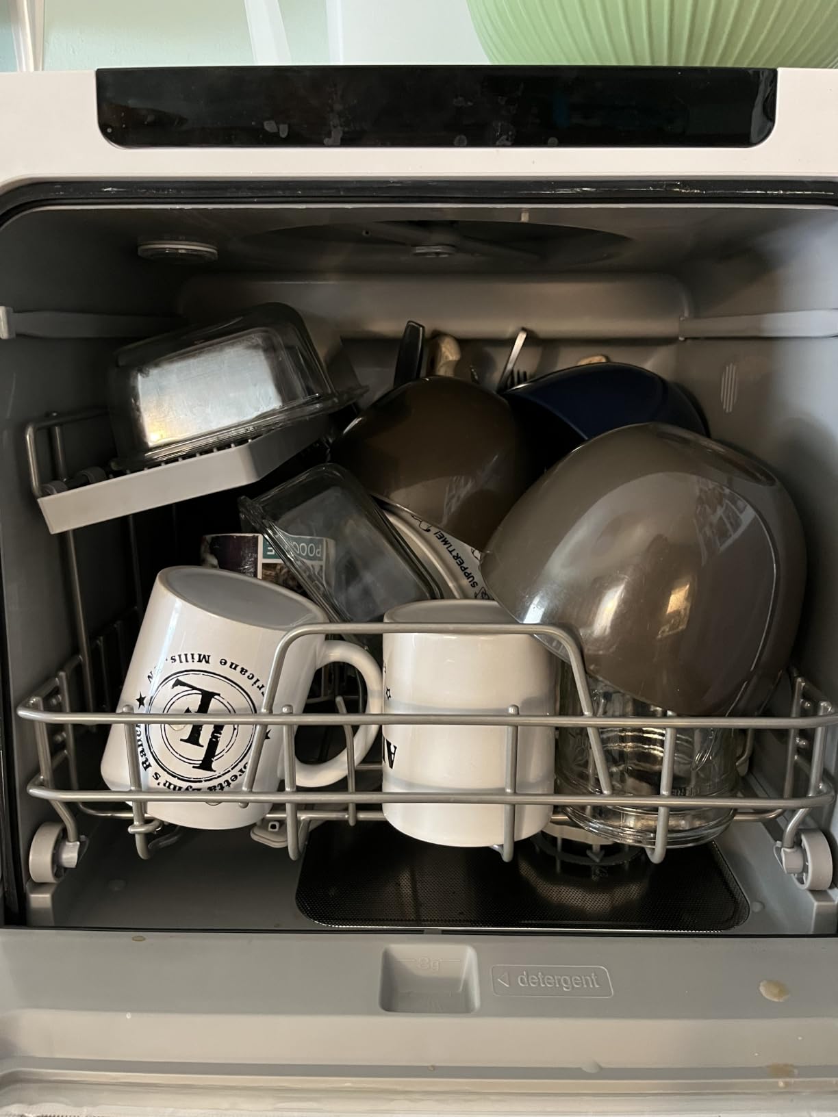 EUHOMY 8 Programs Countertop Dishwasher, 5L Tank, 167°F Wash for Apartments customer photo 2