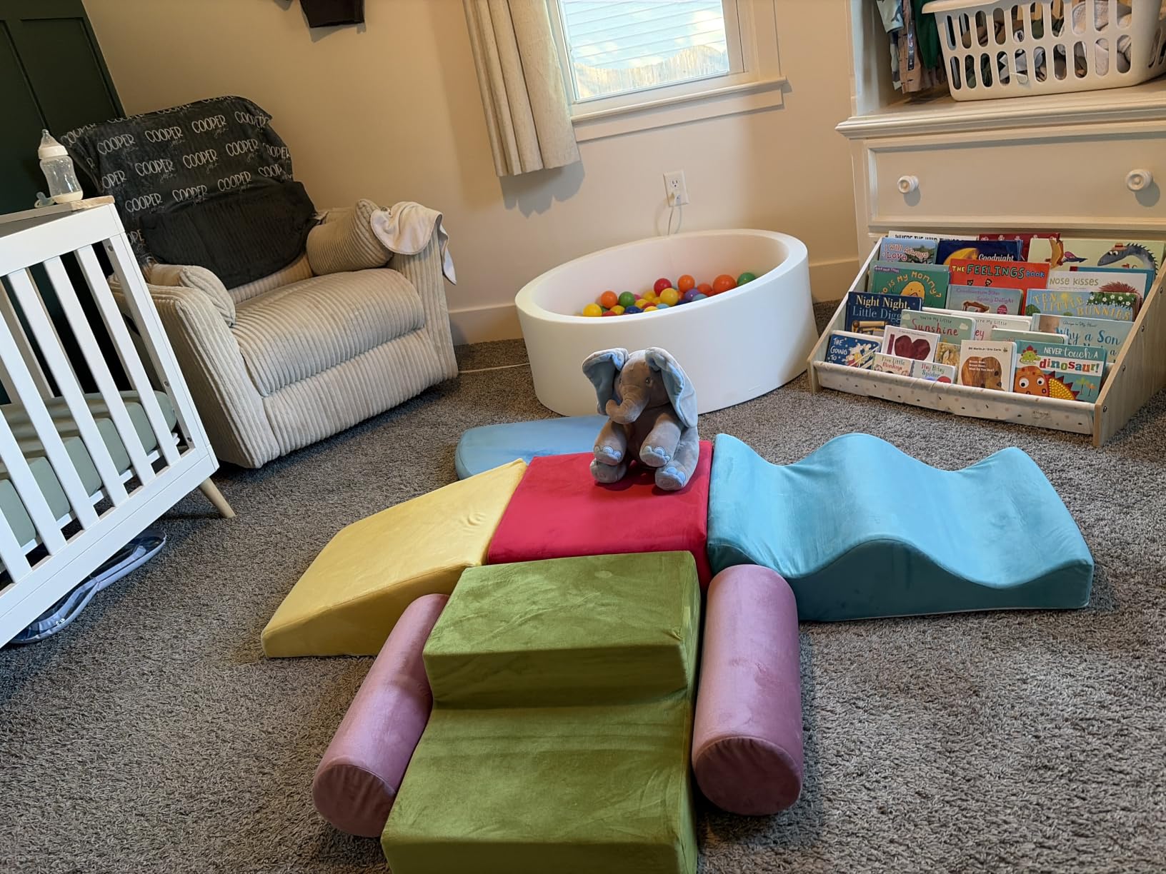 YENING Foam Climbing Blocks for Toddlers 1-3 Baby Climbing Toys for 1 Year Old Soft Play Set for Babies 6-12 Months Indoor 8 Piece customer photo 1