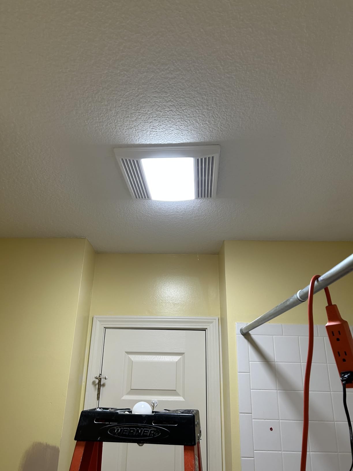 Amico Bathroom Exhaust Fan with LED Light, 80 CFM, 0.9 Sones, 1000LM, 5CCT, 90 CRI, Ceiling Mount Shower Ventilation Fan, No Attic Access Needed, ETL & FCC customer photo 1