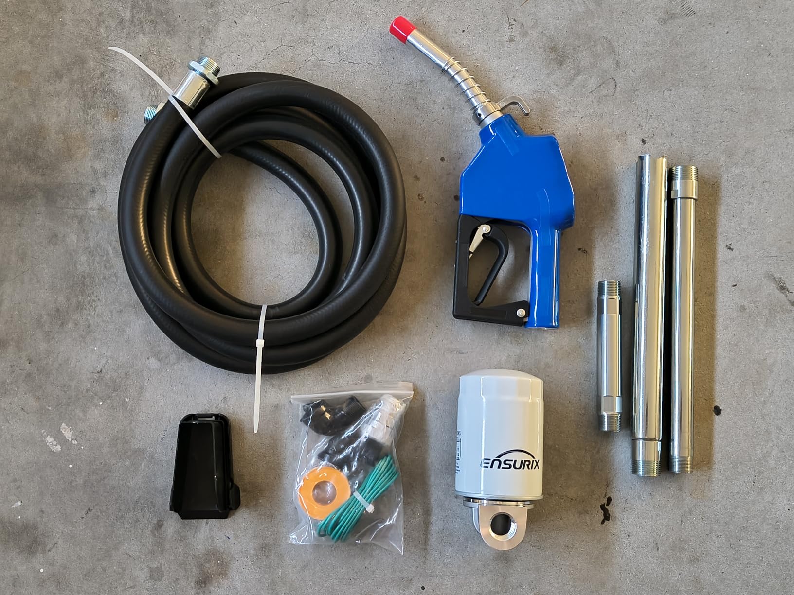 Gas & Diesel Fuel Transfer Pump 12V 20 GPM | Heavy Duty Gas Transfer Pump, Explosion-Proof 12 Volt Transfer Pump Kit with Auto Nozzle, Hose & Filter for Transfer Tank customer photo 2