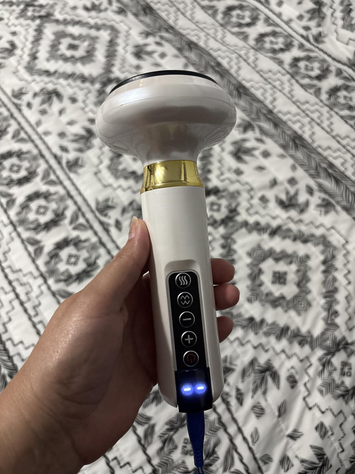 Lymphatic Drainage Massager Electric Cupping Massager with Heat Vibration and Red Light, 12 Level Suction Body Massager for Legs Arms Waist Abdomen, Rechargeable Cellulite Massage Tool for Home Use customer photo 1