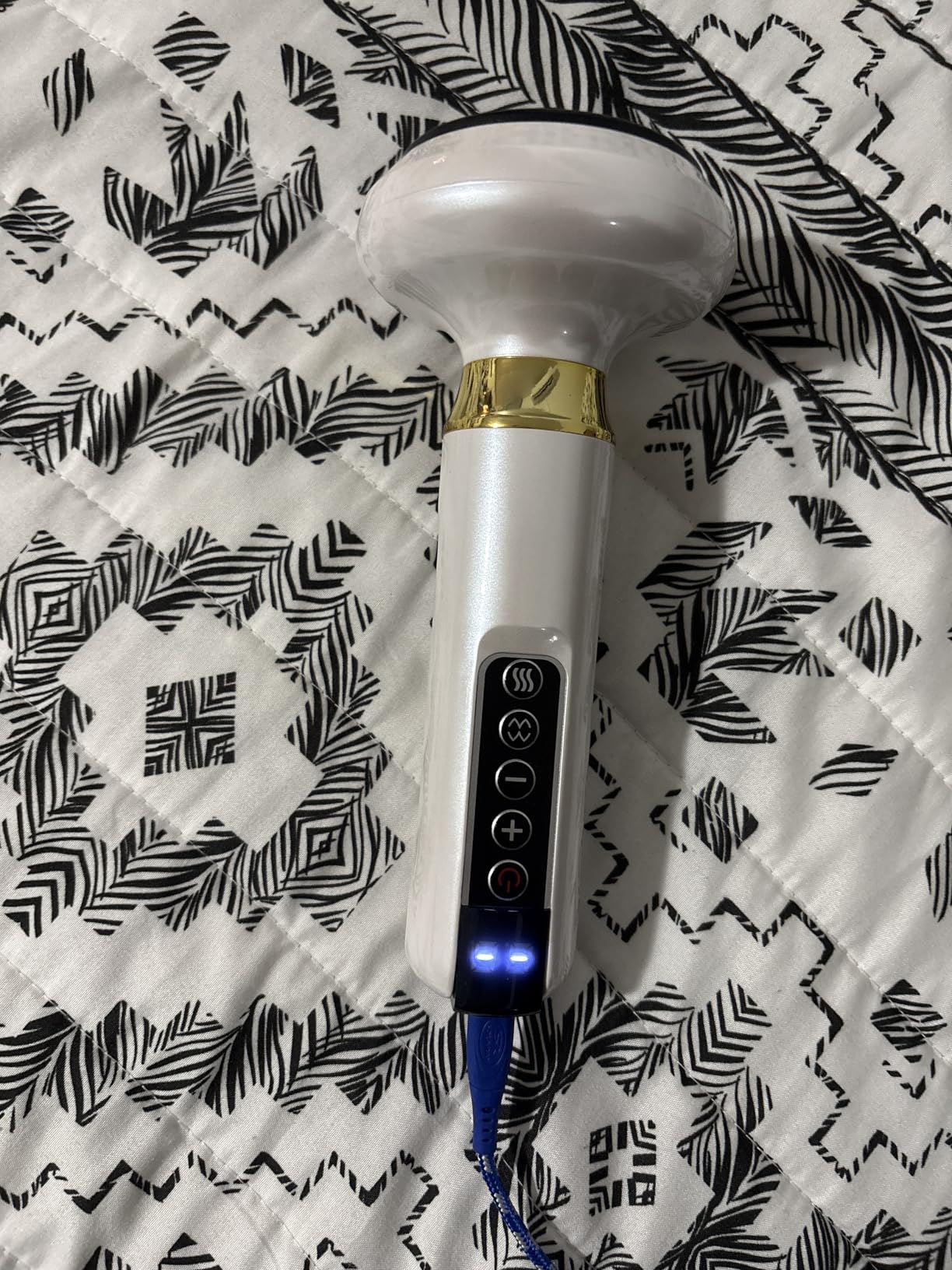 Lymphatic Drainage Massager Electric Cupping Massager with Heat Vibration and Red Light, 12 Level Suction Body Massager for Legs Arms Waist Abdomen, Rechargeable Cellulite Massage Tool for Home Use customer photo 2