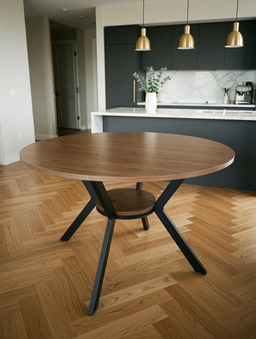 Extendable Dining Room Table for 4-8, 55
