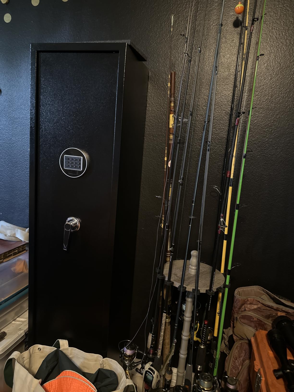 [No Assembly Required] Gun Safe for Rifles and Pistols, with Built in Storage Box, Shotgun Safe, Gun Safes for Rifle and Password Lock, 57