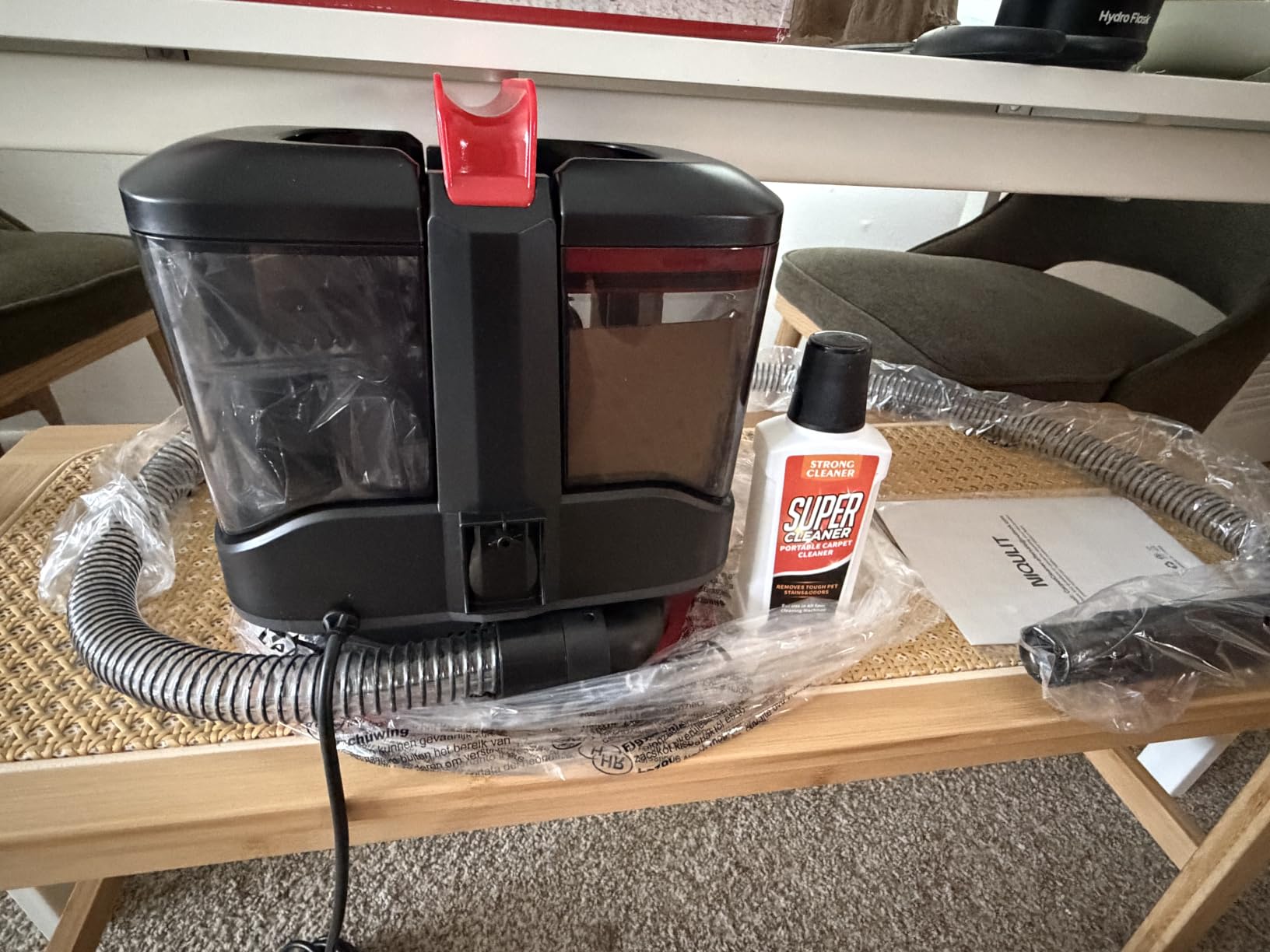 Portable Spot Cleaner Machine for Carpet & Upholstery, 15 Kpa Strong Suction Furniture Cleaner Machine for Pet Stain, Rug, Couch & Car, Spot Cleaner Machine with Versatile Tools & Self-Cleaning System customer photo 2