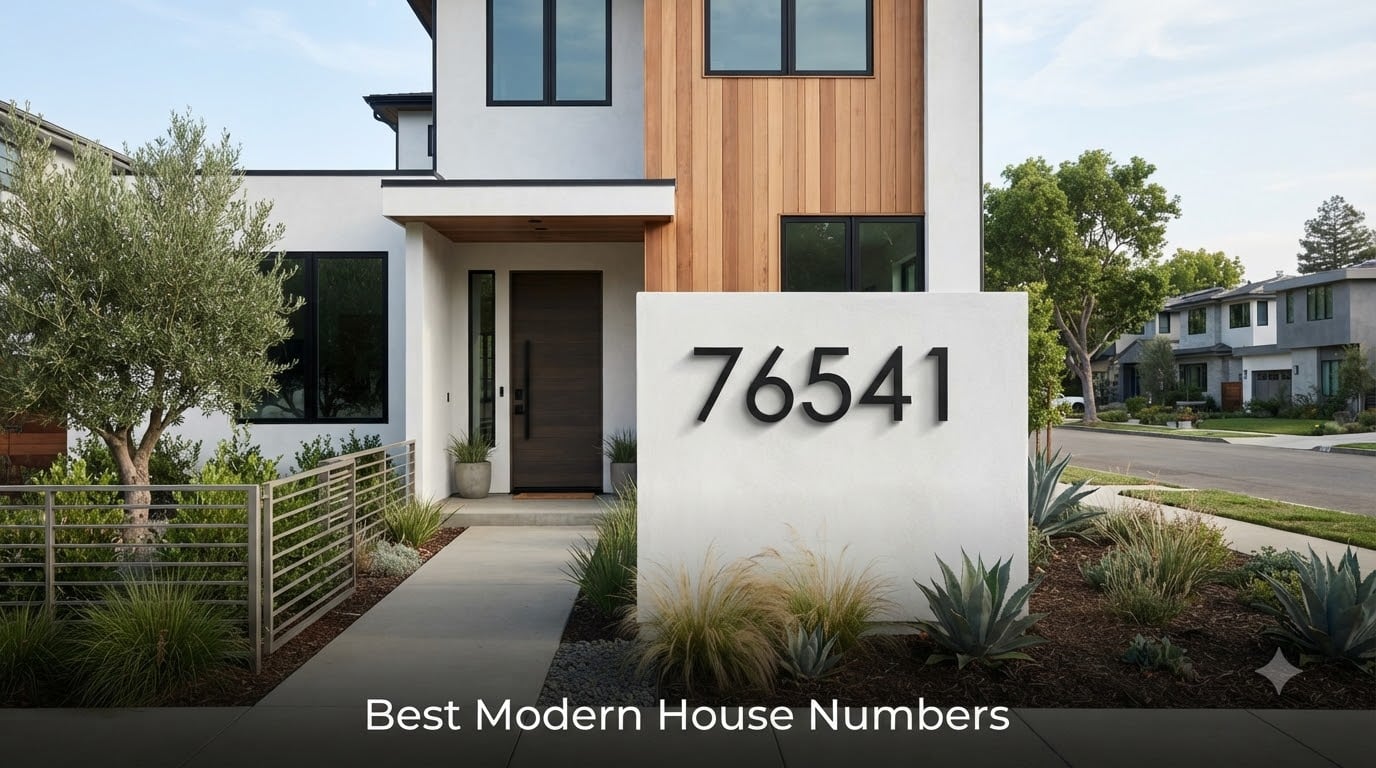 Best Modern House Numbers