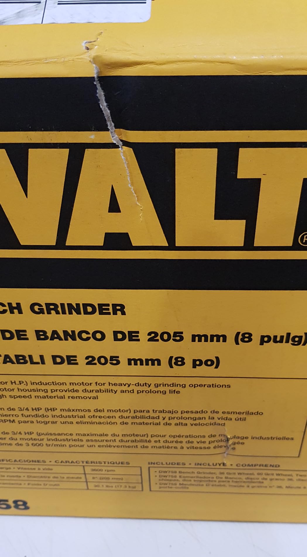 DEWALT DW758 8-Inch Bench Grinder customer photo 1
