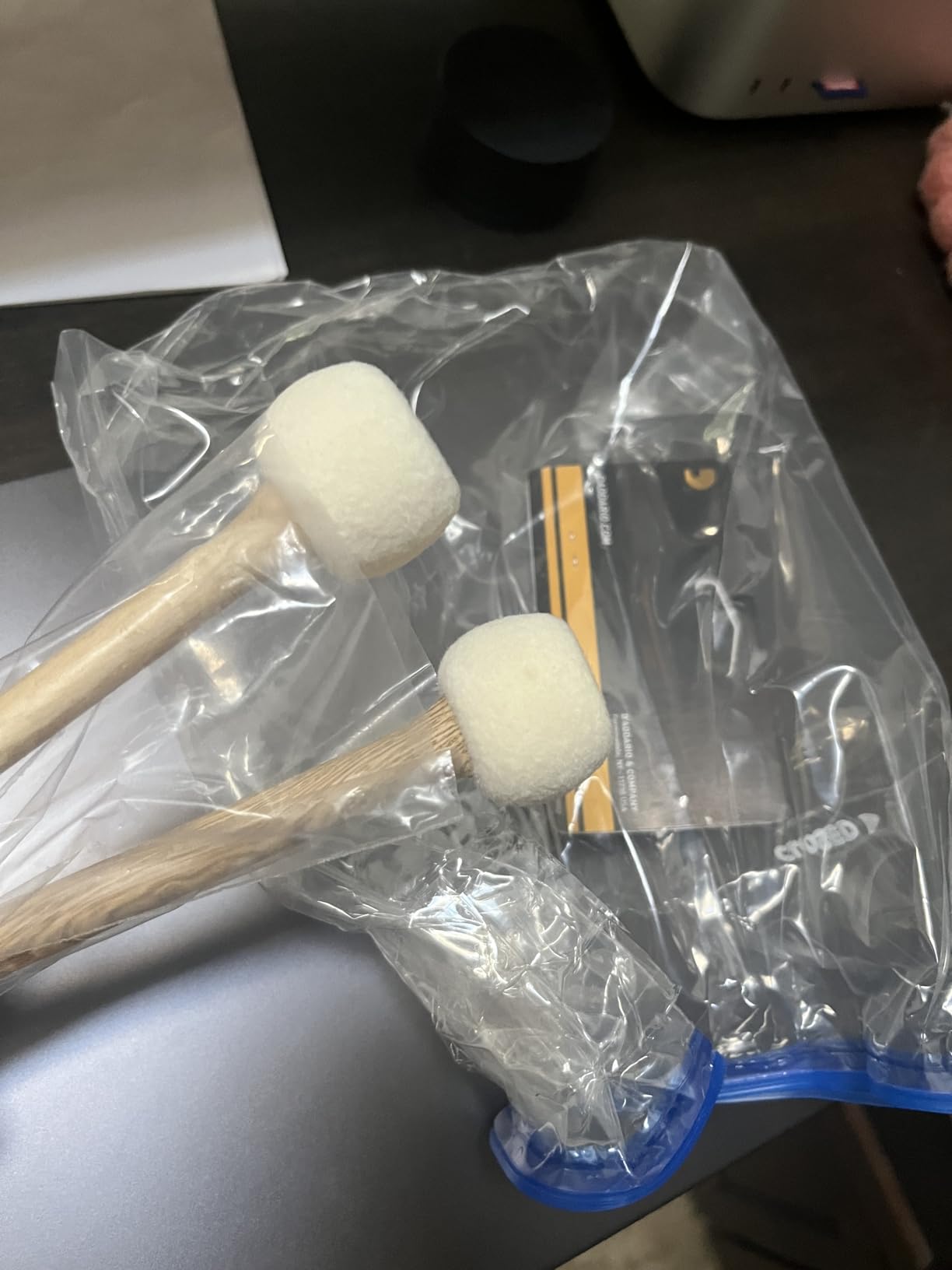 ProMark Drum Mallet - Multi-Purpose Felt Mallet - Soft Felt - For Use with Timpani, Concert Toms and Cymbals - Shira Kashi Oak Handle for Weight - Gradual Taper for Quick Motion - 1 Pair customer photo 2