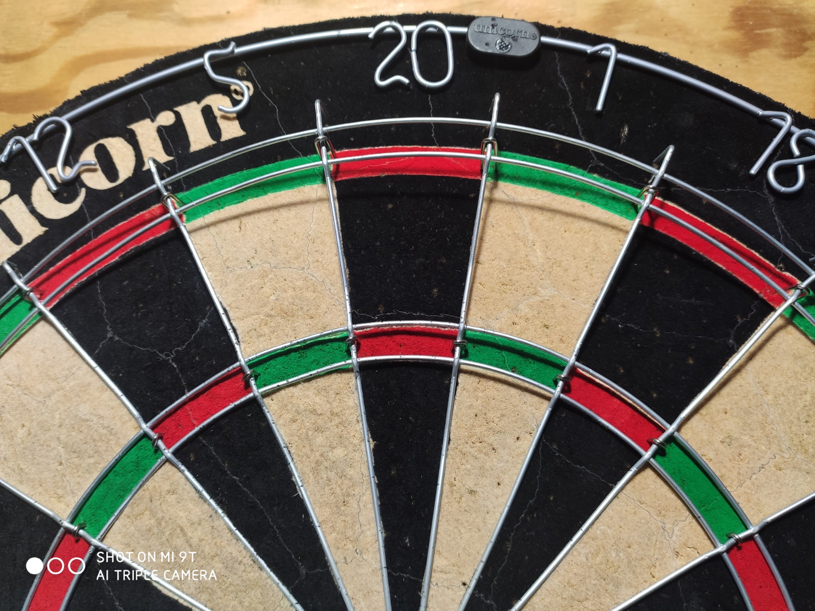 Unicorn Striker, Classic, and Contender Bristle Steel Tip Dartboard Models - Recreational-Quality Bristle Dartboard - Rotatable Metal Number Ring - Slim Wire Fasteners to Reduce Bounce Outs customer photo 2