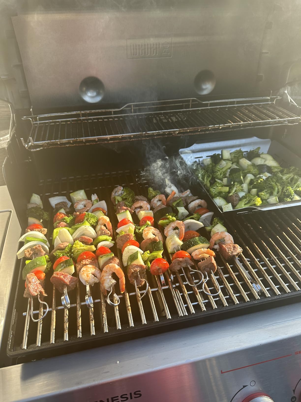 Weber Deluxe Grilling Basket, Stainless Steel for Gourmet Grilling | Weber Grill Basket for Vegetables, Seafood & Small Foods, Durable BBQ Cooking Accessory for Charcoal & Gas Grills customer photo 2
