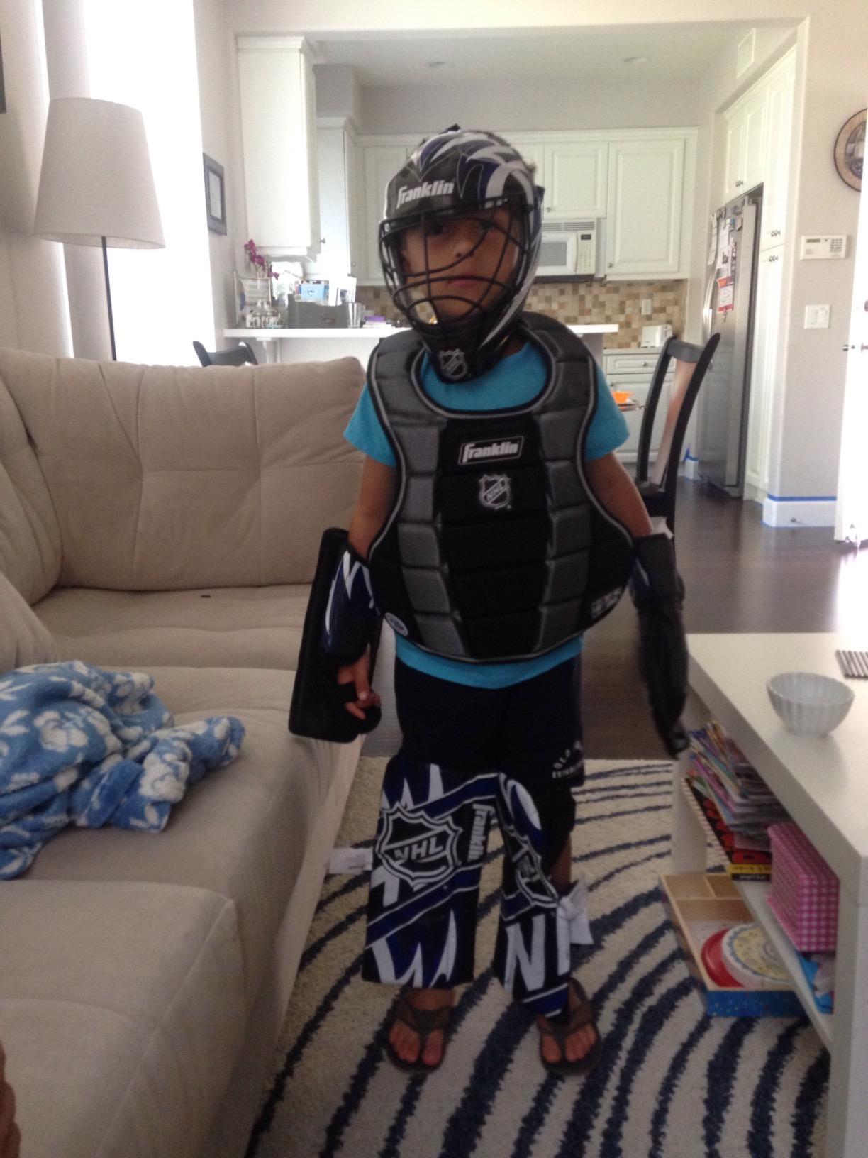 Franklin Sports NHL Youth Mini Hockey Goalie + Mask Set customer photo 2