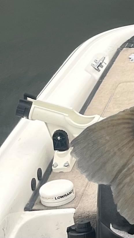 Scotty #230 Powerlock Rod Holder with #241 Side/Deck Mount, Adjustable Boat Fishing Rod Holder, Universal Cradle Design, Side or Deck Mount Installation, Marine-Grade Construction customer photo 1