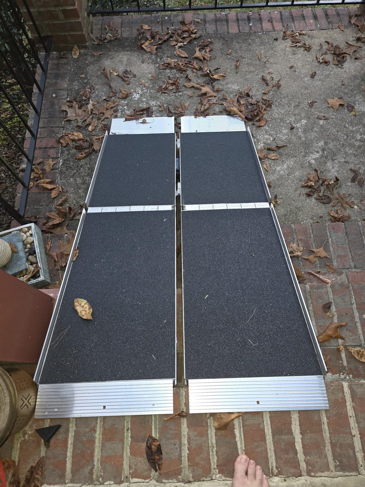 EZ-ACCESS Suitcase Trifold Wheelchair Ramp, Non Slip, 800 lb, Home, 6 ft | Portable Folding, Non Slip Applied Surface, Self-Adjusting Bottom Transition Plates, 800 Lb Capacity, Home Steps and Doorways customer photo 1