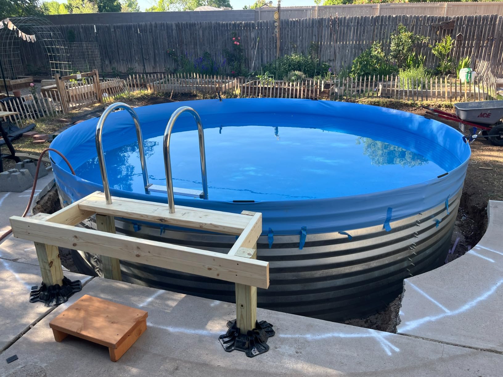 Blue Wave Premium Stainless Steel in-Pool Ladder for Above Ground Pools customer photo 1