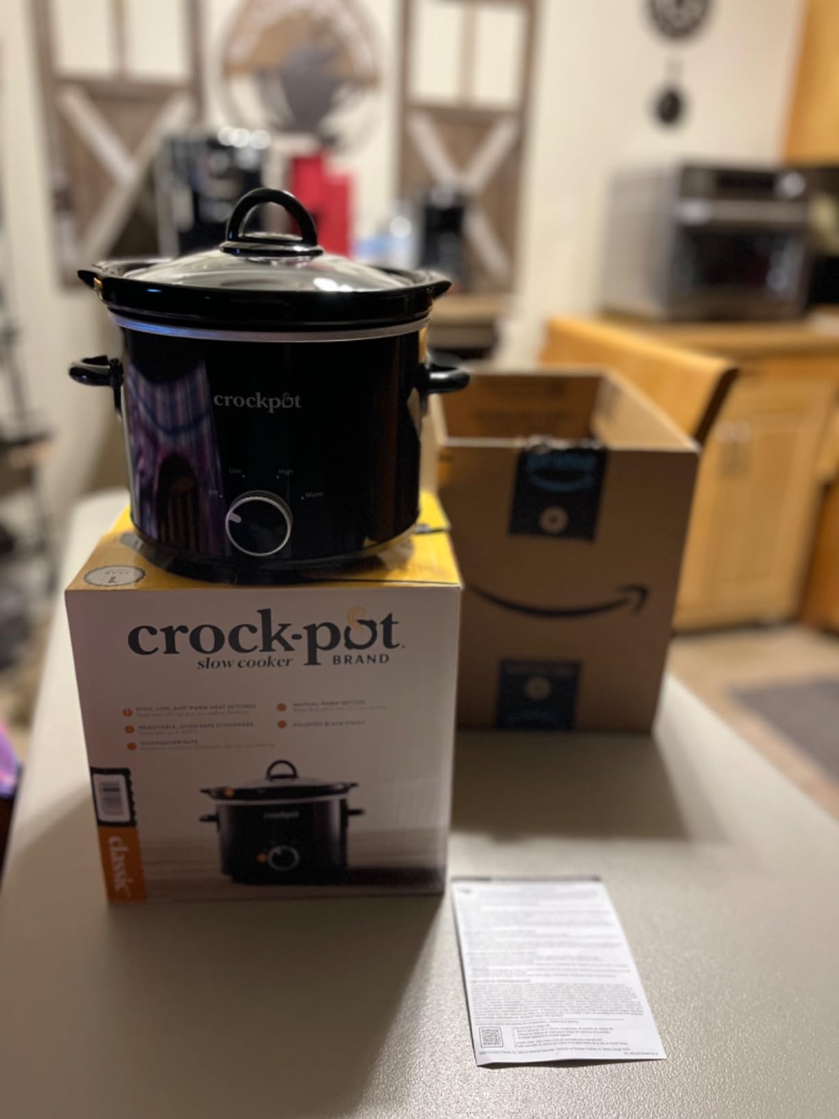 Crock-Pot 3-Quart Manual Slow Cooker, Serves 3+ People, Great for Small Meals, Dips, & Sides; Removable Stoneware is Oven & Dishwasher-Safe, Stainless Steel customer photo 2