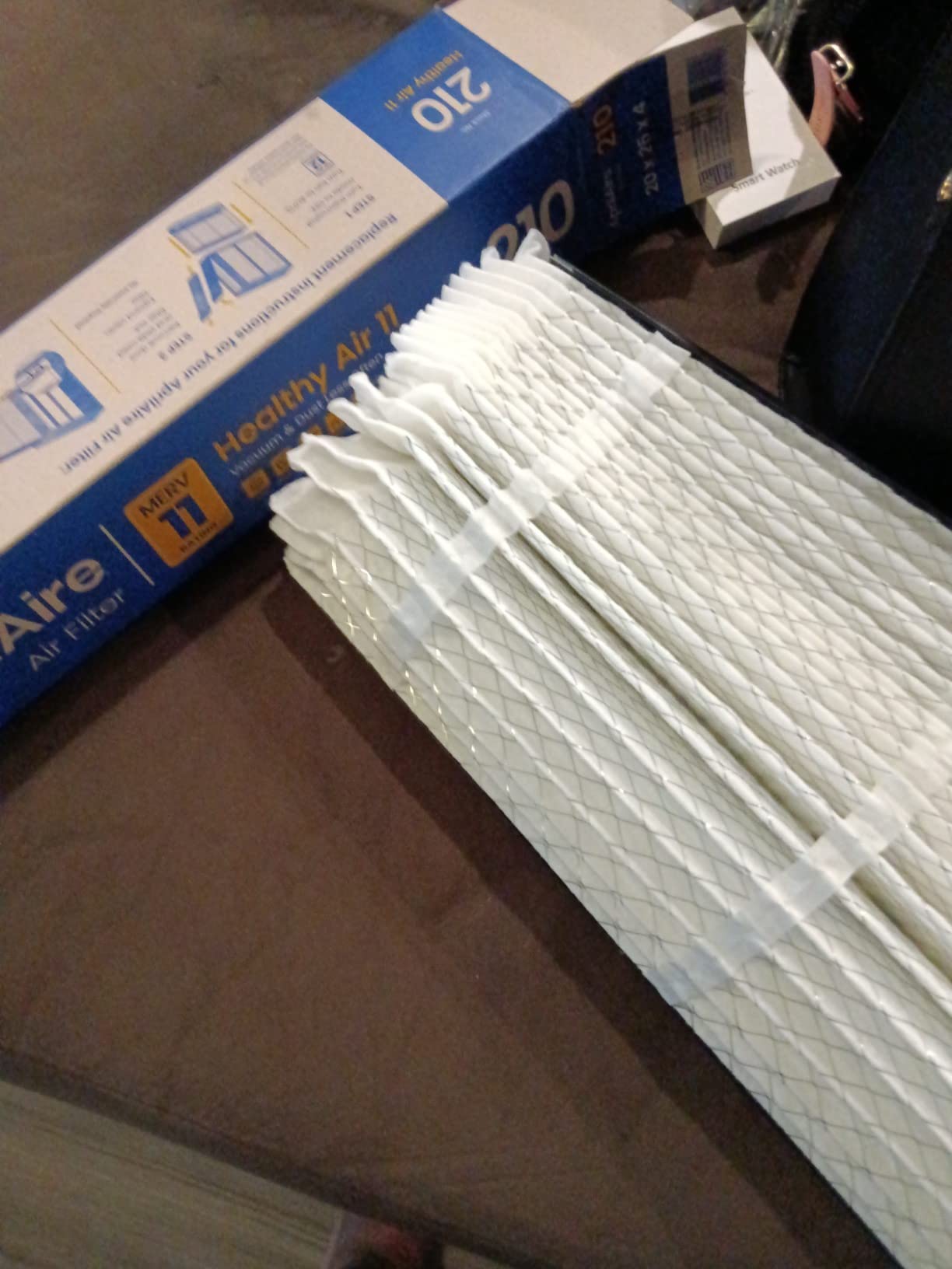 Genuine AprilAire 210 Replacement Filter for AprilAire Whole-House Air Purifiers - MERV 11, Clean Air & Dust, 20x25x4 Air Filter (Pack of 1) customer photo 2