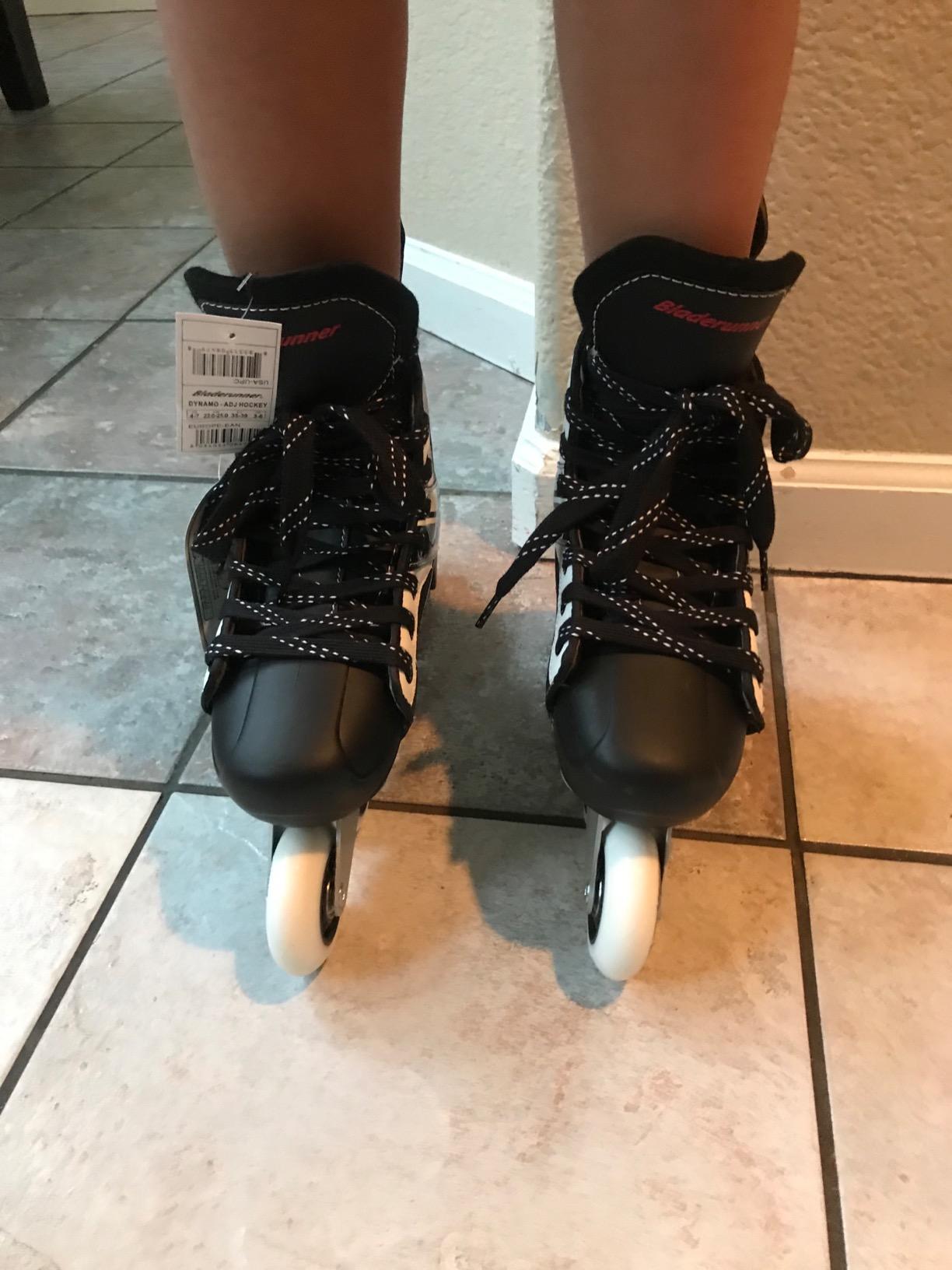 Bladerunner by Rollerblade Dynamo Jr Size Adjustable Hockey Inline Skate, Black and Red, Inline Skates customer photo 1
