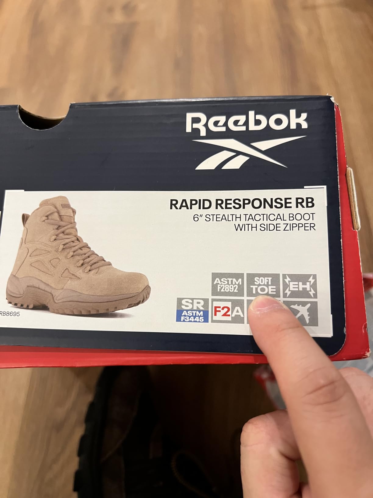 Reebok Men's Rb8694 Rapid Response Rb Composite Toe 6