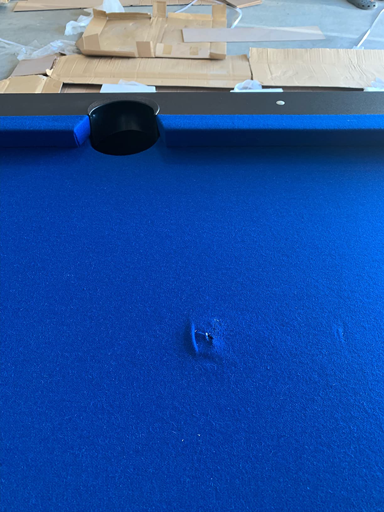 Hathaway Hustler Tournament Pool Table - Includes Cue Sticks, Billiard Balls, Automatic Ball Return - Perfect for Competitive Players and Family Games Room customer photo 2
