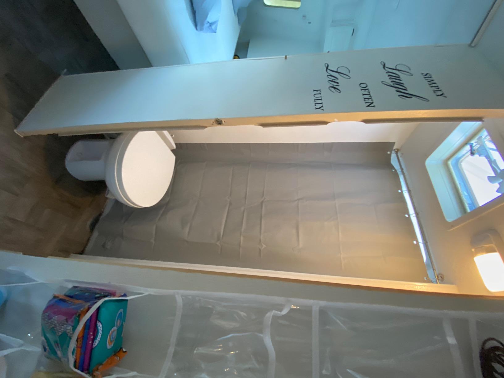 Aqua-Magic Residence RV toilet / High Profile / White - Thetford 42169 | Residential seat & cover, lightweight, single foot pedal full bowl flush, easy to install customer photo 1