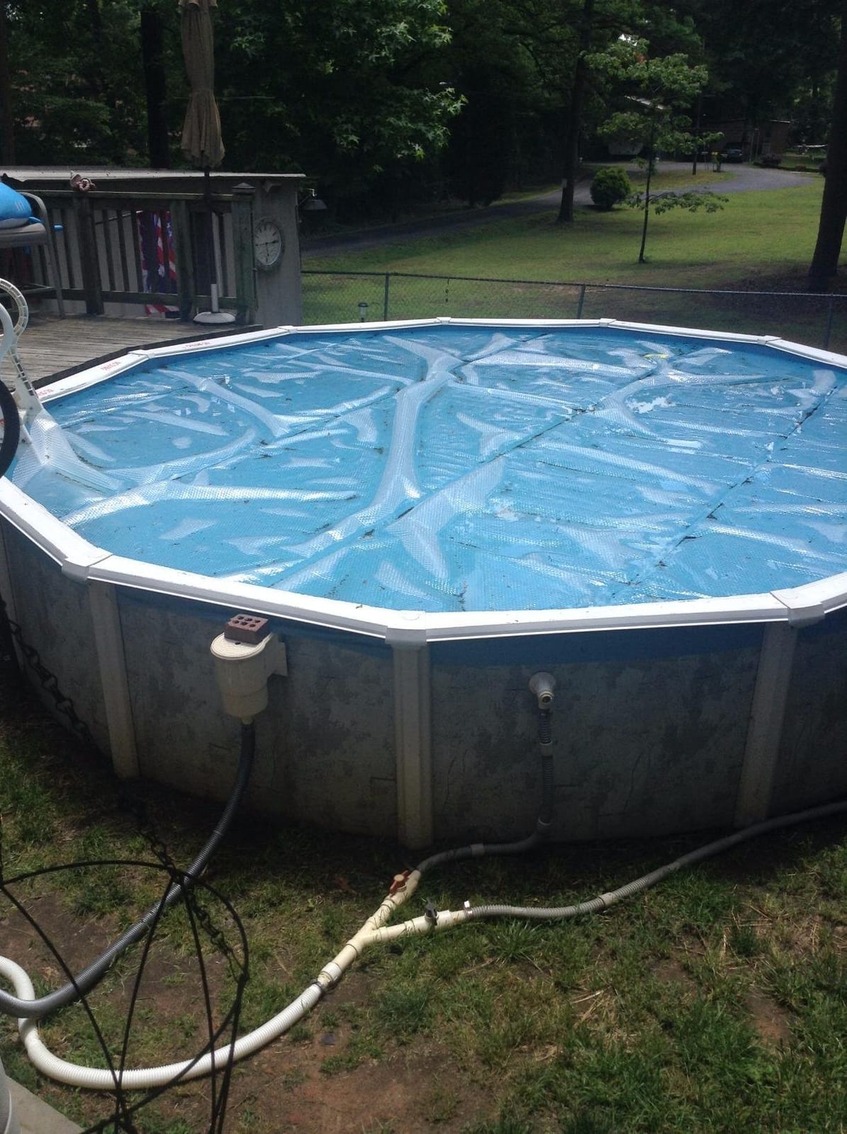 Sun2Solar Blue 24 ft Round Pool Solar Cover | 12 Mil | Heat Retaining | Thermal Blanket for Inground & Above Ground Swimming Pools | Sun's Energy Heats Pool | Bubble Heating Blankets | 1200 Series customer photo 2